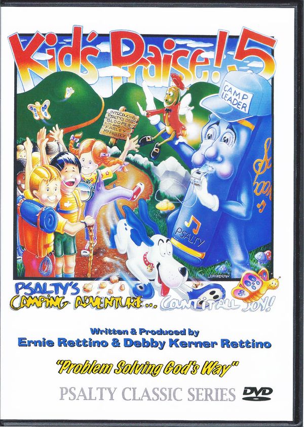Kids Praise! 5 "PSALTY'S CAMPING ADVENTURE!" . We MAIL this DvD