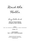 Deck the Halls - easy cello duet