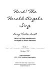 Hark! The Herald Angels Sing - easy violin duet