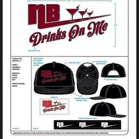 N.B Drinks on me Hat "Black Charcoal 