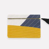 Colorblock Pouch Clutch 