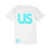 “US” T-Shirt (Aqua blue/white)