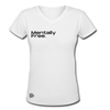 Mentally Free White V Neck Women’s T-shirt 