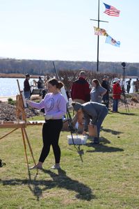 GrooveSpan Trio at Leonardtown Wharf Plein Air Painting