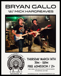 Bryan Gallo w/ Mick Hargreaves Live At The Patchogue Beer Project