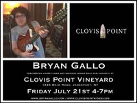 Bryan Gallo live at Clovis Point Vineyard