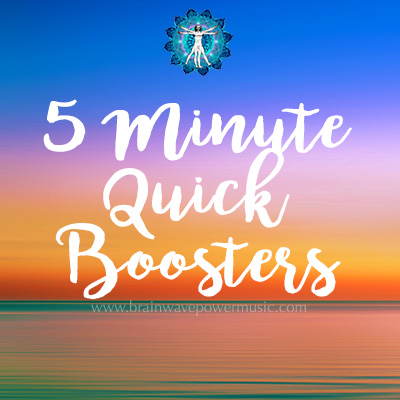 A collection of quick booster music tracks embedded with brainwave entrainment frequencies that you can listen to at any time of the day for that much needed quick fix of what you need.