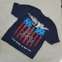 BLOW OUT SALE: SMALL V-NECK - CLASSIC "BELIEVE IN AMERICA" DESIGN