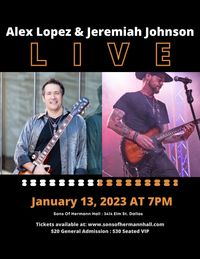Jeremiah Johnson and Alex Lopez at Sons of Hermann Hall