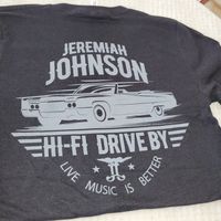 BLOW OUT SALE: V-NECK BLACK - SMALL CLASSIC "HI-FI DRIVE BY" DESIGN