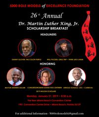 26th Annual 5000 Role Models Dr. Martin Luther King, Jr. Scholarship Breakfast