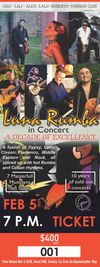 **Luna Rumba in Concert: A Decade of Excellence** February 5