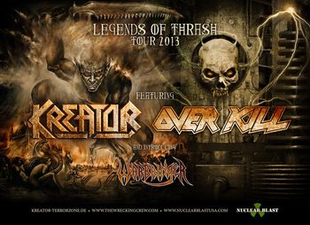 Kreator - Overkill US Tour Oct. 30 - Nov. 24, 2013
