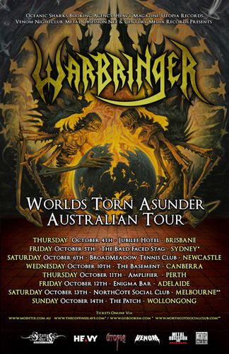 Australian headlining Tour - Oct 4 - 14, 2012
