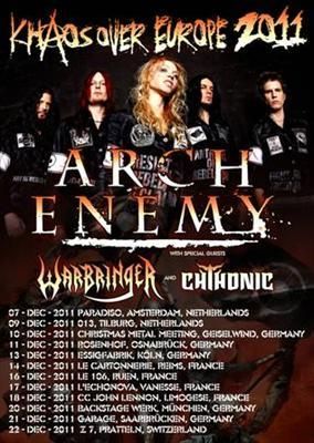 Arch Enemy European Tour 2011

