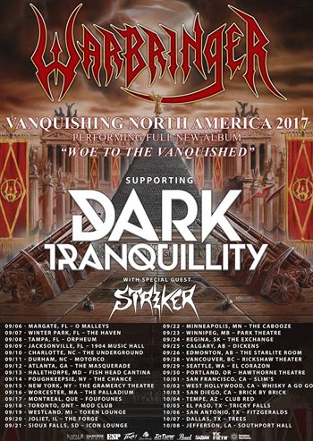 Dark Tranquillity / Warbringer / Striker - 2017
