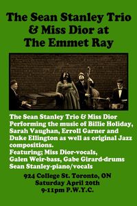 The Sean Stanley Trio & Miss Dior Do The Emmet Ray