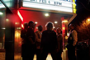 Standing under the first marquee to show our name
