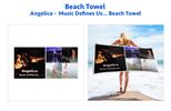 Angelica - Music Defines Us... Beach Towel