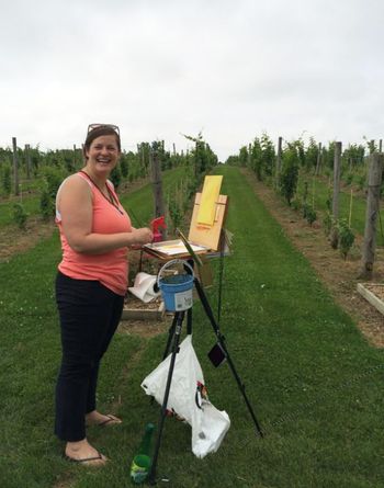 Kathy McKay en plein air
