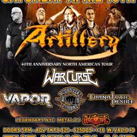 Tickets for Artillery 4-13-23 Brooklyn NY