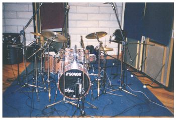 Dave Goodman's Designer Drums at Studios 301 for Uncle Toby's TVC
