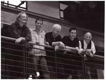 Mike Nock Quintet 1998 L-R: Dave Goodman, Cameron Undy, Tim Hopkins, Phil Slater & Mike Nock (by Gordon Undy)

