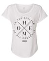 Women's Scoop Neck T-Shirt "Home" White