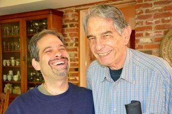 with my Dad, Arnie Nachmanoff. Photo courtesy Anne Burghard.
