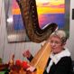 Cheryl performing at the University of Wisconsin Founder's Reception with her Concert Grand harp.
