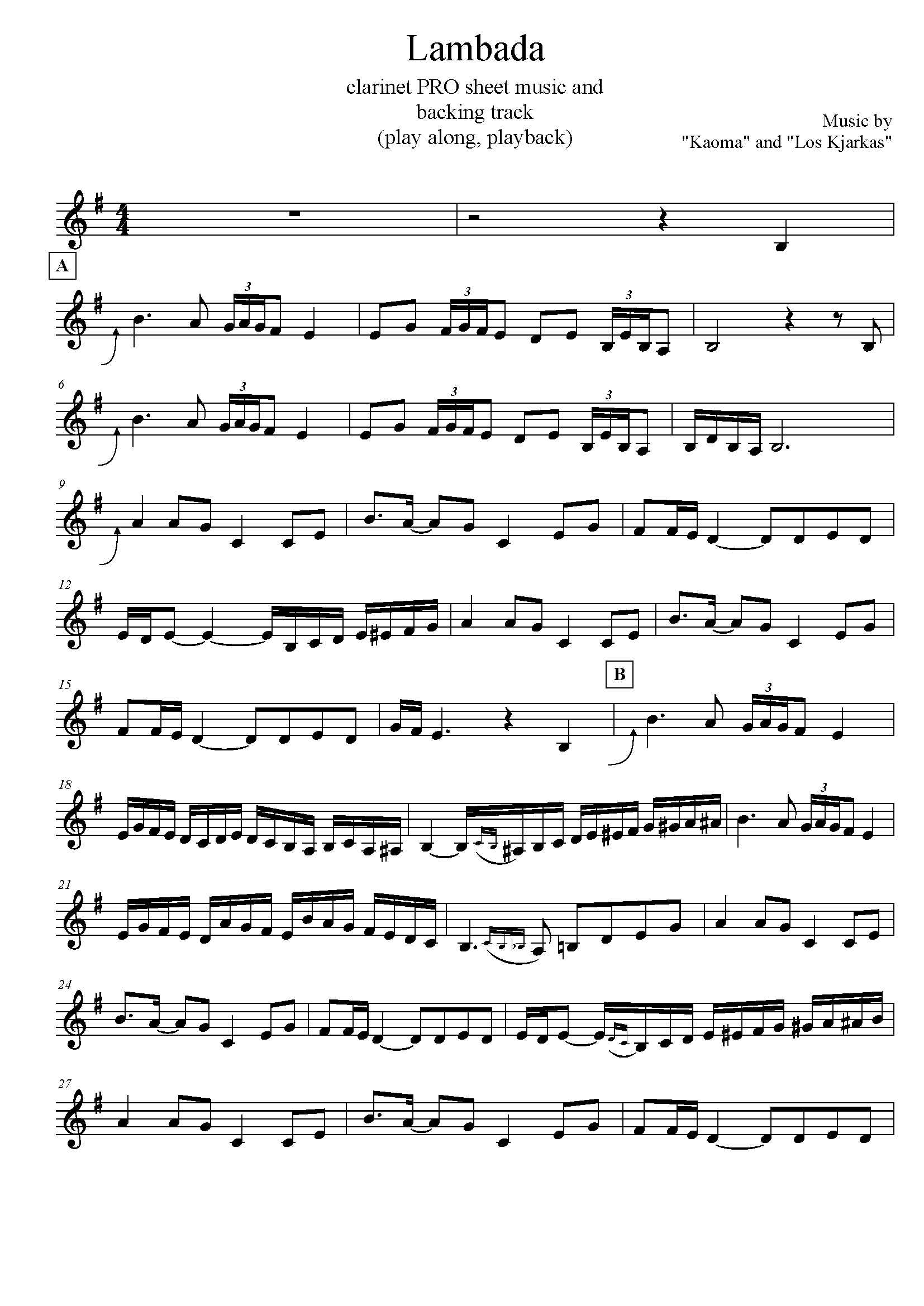 LAMBADA (clarinet PRO)