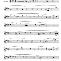 "Bluesette" (alto sax PRO) by Sheet Music You