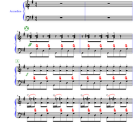 "Sabre Dance" (accordion) by Sheet Music You