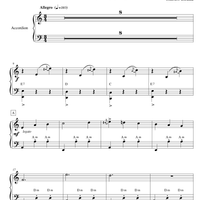 "Sous Le Ciel De Paris" (accordion EASY) by Sheet Music You