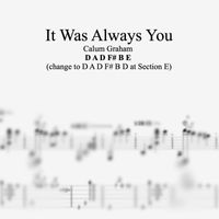 It Was Always You - Guitar Transcription