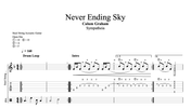 Never Ending Sky  - Guitar Transcription