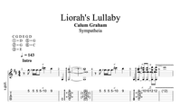 Liorah's Lullaby - Guitar Transcription