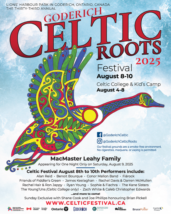 Goderich Celtic Festival 2025 Schedule