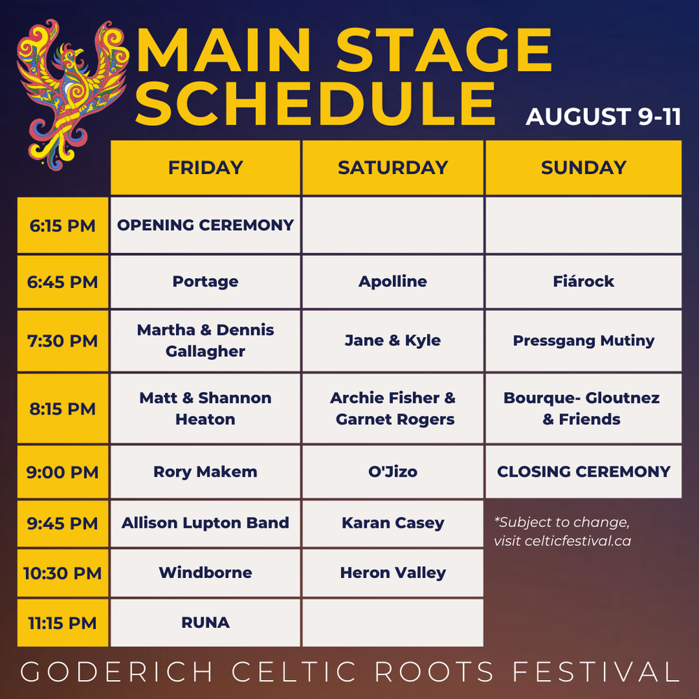 Goderich Celtic Roots Festival Festival