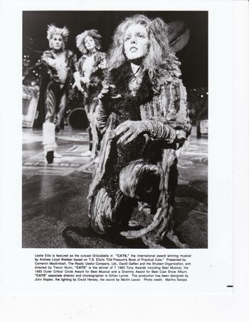 Leslie as Grizabella in CATS
