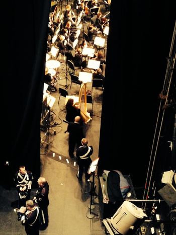 Backstage, about to go on with The Boston Pops
