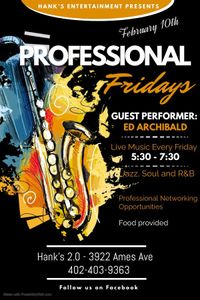 Happy Hour Grooves for Professional Fridays at Hanks 2.0