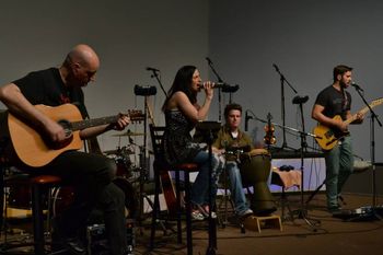 Acoustic set at Pacesetters Youth Camp. Photo provided by Glowing Heart Ministries.

