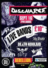 Novacrow supporting DISCHARGE at Rebellion, Manchester + Death Koolaid