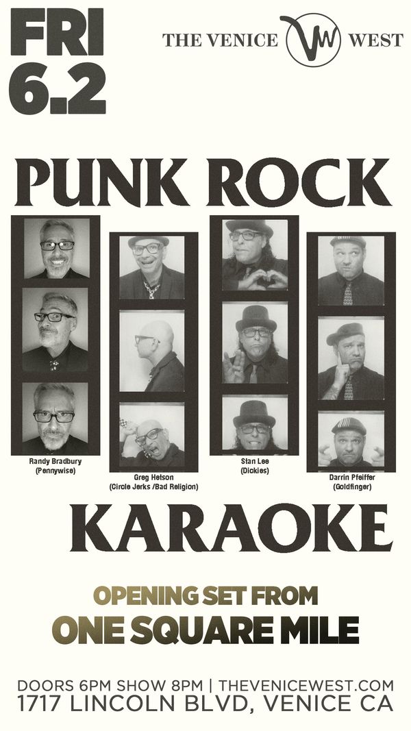 PRK back on the west side!!! The Venice West will be packed!!! See ya on stage. (Click poster for tix).