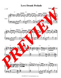 Sheet Music Love Drunk Prelude