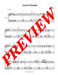 Sheet Music Good 4 Prelude 