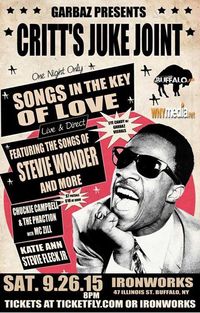 Critt’s Juke Joint “Songs in the Key of Love Performance” feat the music of Stevie Wonder