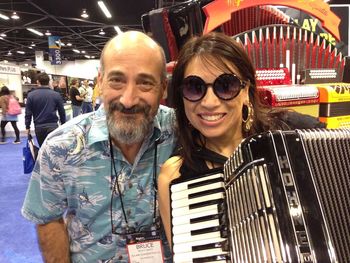 I turned the corner, and who did I see?  Gee Rabe.  NAMM 2015
