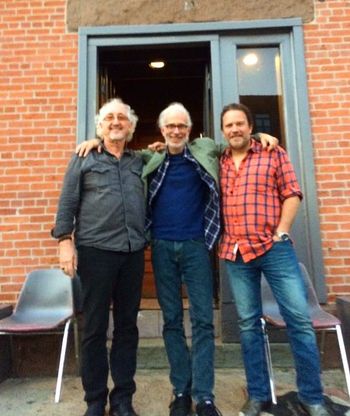 With Rex Fowler and Marc Douglas Berardo at Cafe 9
